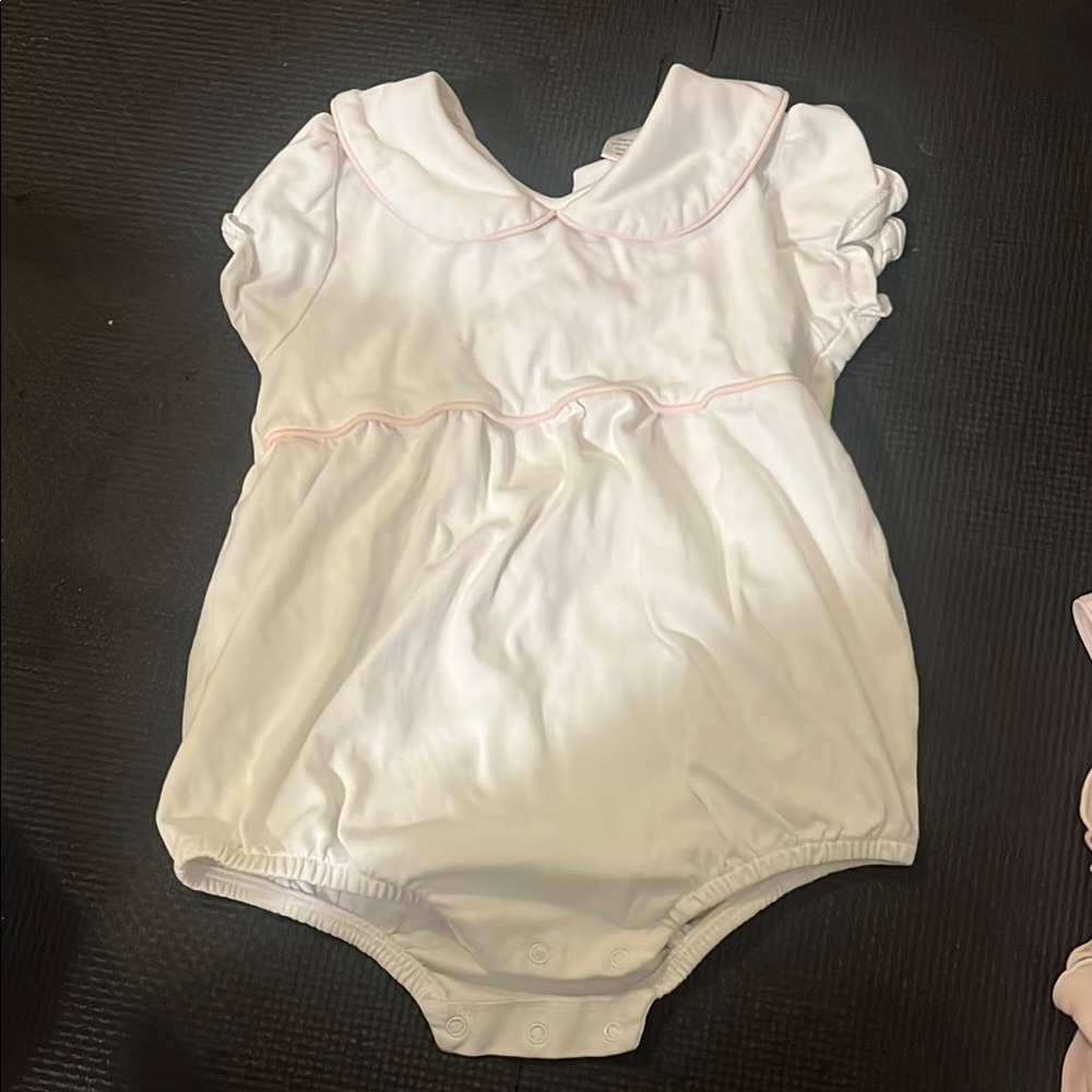White and Pink Kids One Piece